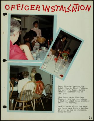 Missouri Alpha Chapter History Binder, 1985-1986, Page 29