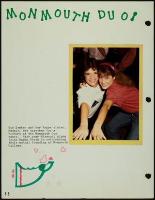 Missouri Alpha Chapter History Binder, 1985-1986, Page 35