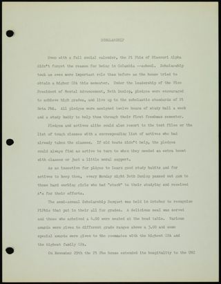 Missouri Alpha Chapter History Binder, 1984-1985, Page 11