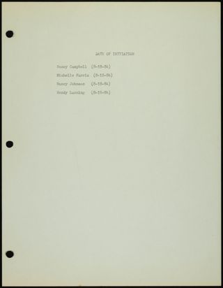 Missouri Alpha Chapter History Binder, 1984-1985, Page 7