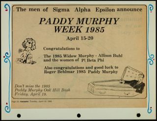Missouri Alpha Chapter History Binder, 1984-1985, Page 67
