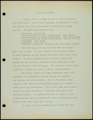 Missouri Alpha Chapter History Binder, 1982-1983, Page 29