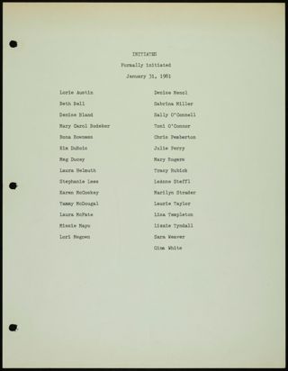 Missouri Alpha Chapter History Binder, 1981, Page 20