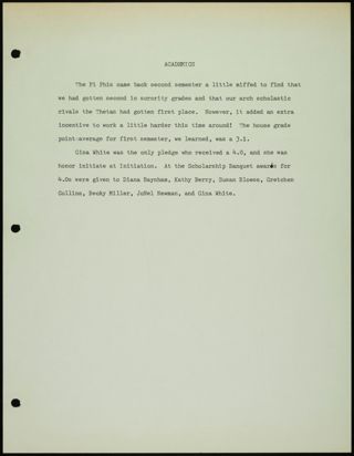 Missouri Alpha Chapter History Binder, 1981, Page 29