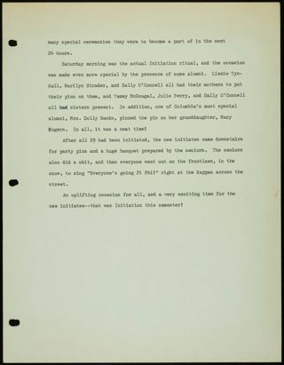 Missouri Alpha Chapter History Binder, 1981, Page 18