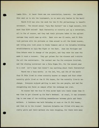 Missouri Alpha Chapter History Binder, 1981, Page 12