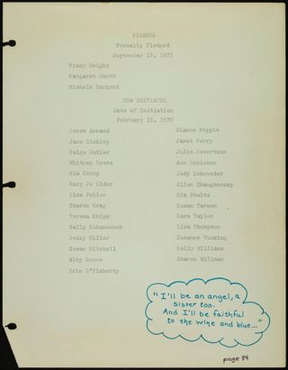 Missouri Alpha Chapter History Binder, 1977-1978, Page 80