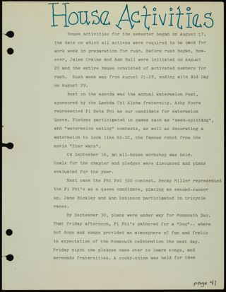 Missouri Alpha Chapter History Binder, 1977-1978, Page 37