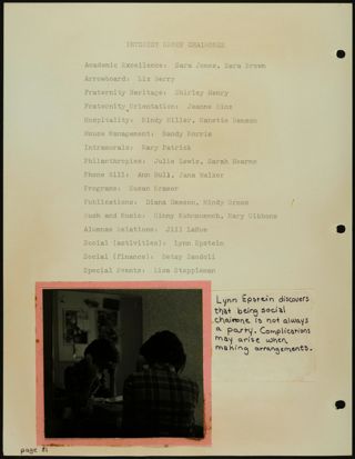 Missouri Alpha Chapter History Binder, 1977-1978, Page 77