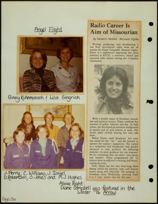 Missouri Alpha Chapter History Binder, 1976-1977, Page 36