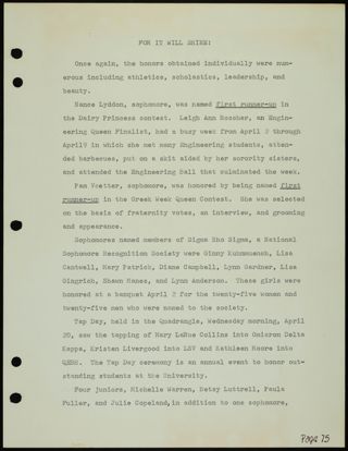 Missouri Alpha Chapter History Binder, 1976-1977, Page 72
