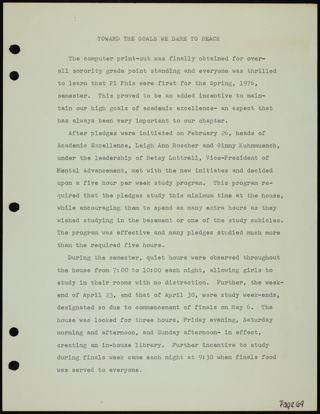 Missouri Alpha Chapter History Binder, 1976-1977, Page 66