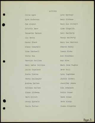 Missouri Alpha Chapter History Binder, 1976-1977, Page 4