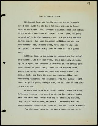 Missouri Alpha Chapter History Binder, 1975-1976, Page 18