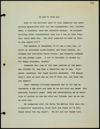 Missouri Alpha Chapter History Binder, 1975-1976, Page 39