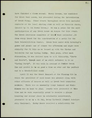 Missouri Alpha Chapter History Binder, 1975-1976, Page 95