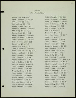 Missouri Alpha Chapter History Binder, 1975-1976, Page 56