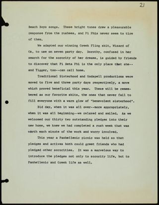 Missouri Alpha Chapter History Binder, 1975-1976, Page 20