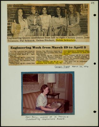 Missouri Alpha Chapter History Binder, 1975-1976, Page 69