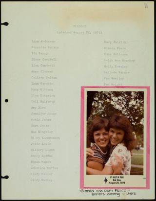 Missouri Alpha Chapter History Binder, 1975-1976, Page 10