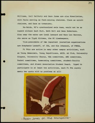 Missouri Alpha Chapter History Binder, 1975-1976, Page 36