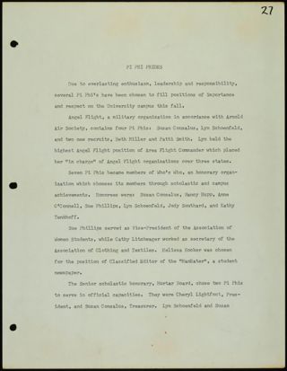 Missouri Alpha Chapter History Binder, 1973-1974, Page 31