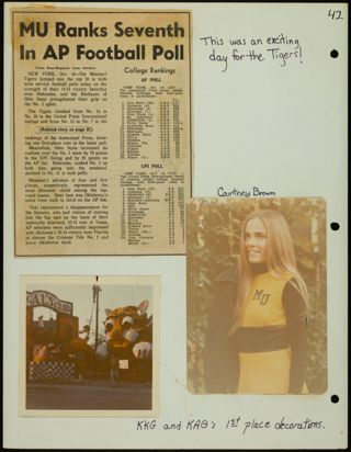 Missouri Alpha Chapter History Binder, 1973-1974, Page 47