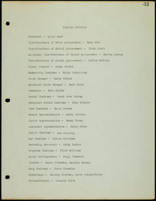 Missouri Alpha Chapter History Binder, 1973-1974, Page 59