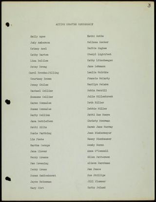 Missouri Alpha Chapter History Binder, 1973-1974, Page 7