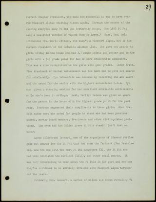 Missouri Alpha Chapter History Binder, 1973-1974, Page 96