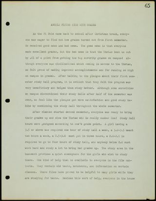 Missouri Alpha Chapter History Binder, 1973-1974, Page 71