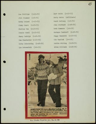 Missouri Alpha Chapter History Binder, 1973-1974, Page 19