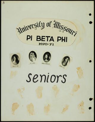 Missouri Alpha Chapter History Binder, 1971-1972, Page 4