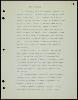 Missouri Alpha Chapter History Binder, 1971-1972, Page 73