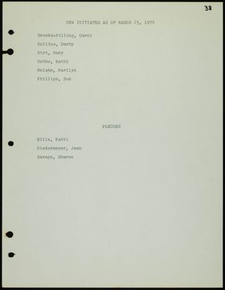 Missouri Alpha Chapter History Binder, 1971-1972, Page 37