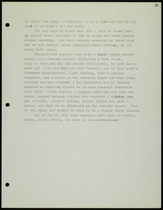 Missouri Alpha Chapter History Binder, 1970-1971, Page 55