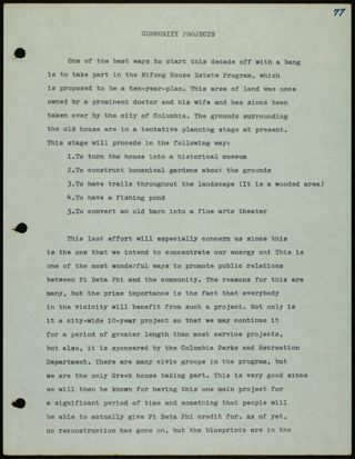 Missouri Alpha Chapter History Binder, 1970-1971, Page 81