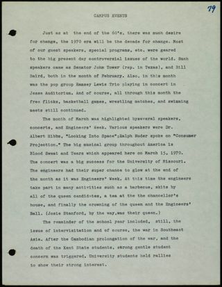 Missouri Alpha Chapter History Binder, 1969-1970, Page 77