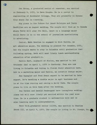 Missouri Alpha Chapter History Binder, 1969-1970, Page 76