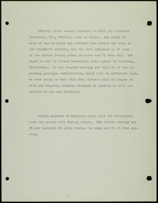 Missouri Alpha Chapter History Binder, 1968-1969, Page 46