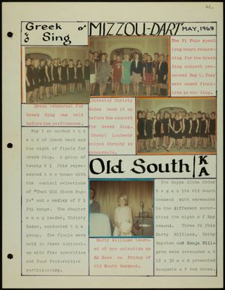 Missouri Alpha Chapter History Binder, 1967-1968, Page 50