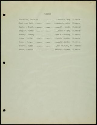 Missouri Alpha Chapter History Binder, 1967-1968, Page 39