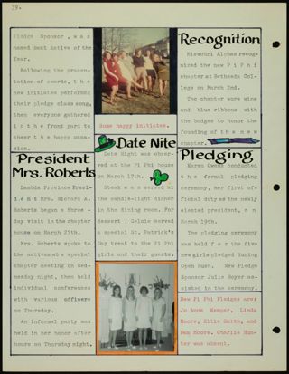 Missouri Alpha Chapter History Binder, 1967-1968, Page 43