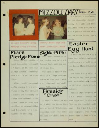 Missouri Alpha Chapter History Binder, 1967-1968, Page 44