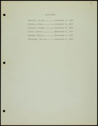 Missouri Alpha Chapter History Binder, 1967-1968, Page 5