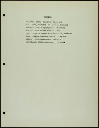 Missouri Alpha Chapter History Binder, 1964-1965, Page 91