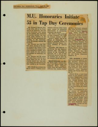 Missouri Alpha Chapter History Binder, 1964-1965, Page 133