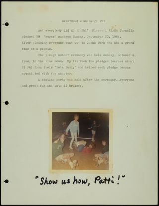 Missouri Alpha Chapter History Binder, 1964-1965, Page 23