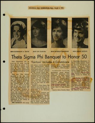 Missouri Alpha Chapter History Binder, 1964-1965, Page 137