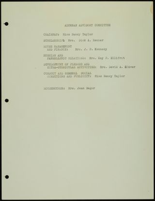 Missouri Alpha Chapter History Binder, 1964-1965, Page 17